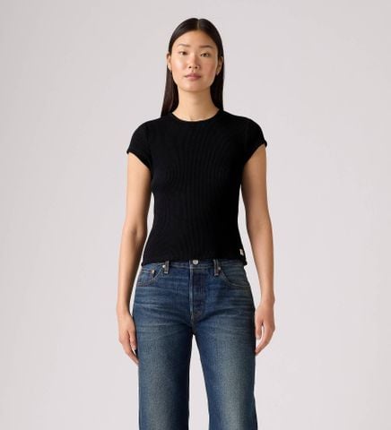 Levi's - Áo tay ngắn dệt kim nữ Dry Goods Waffle Cap-Sleeve Top