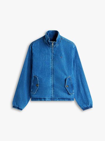 Tommy Hilfiger - Áo Khoác Jean Nữ Zip-Thru Chambray Denim Jacket