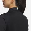 adidas - Áo thun có cổ đánh gôn Nữ Women's Adidas Jacquard Long Sleeve Polo Shirt - Black