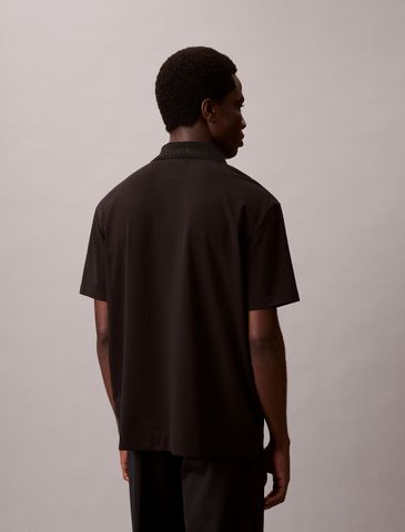 Calvin Klein - Áo polo tay ngắn nam Cotton Blend Pique Polo Shirt