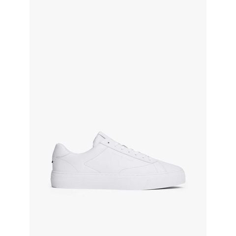 Tommy Hilfiger - Giày nam Leather Debossed Logo Cupsole Trainers