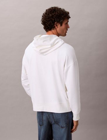 Calvin Klein - Áo Hoodie Nam Standard Logo Premium Terry Hoodie
