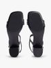 Tommy Hilfiger - Xăng Đan Nữ Leather Contrast Topstitch Block Heel Sandals