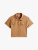 Tommy Hilfiger - Áo sơ mi tay ngắn nữ Regular Fit Gold-Tone Button Shirt