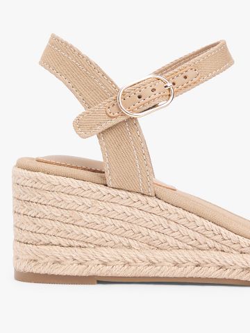 Tommy Hilfiger - Giày Thời Trang Nữ Canvas Denim Wedge Espadrilles