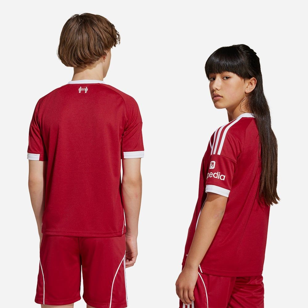 adidas - Áo thun đá banh Trẻ Em Kids' Adidas Liverpool Home 25/26 Football Jersey - Red