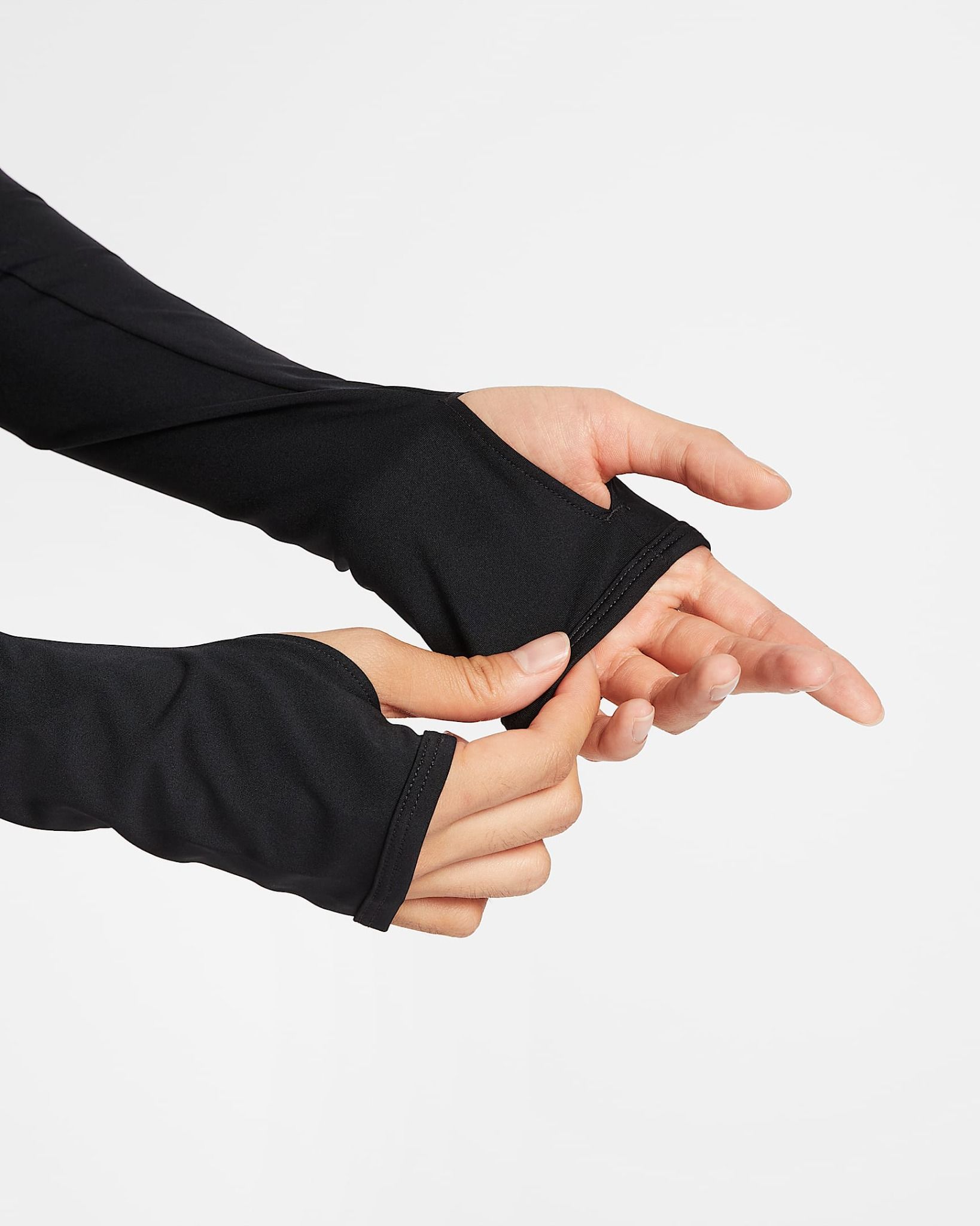 Nike - Áo tay dài thể thao Nữ Nike Pro Women's Dri-FIT Cropped Long-Sleeve Top