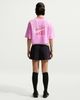 Nike - Áo Tay Ngắn Thể Thao Nữ Oversized Heritage Cropped Mesh Jersey