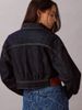 Calvin Klein - Áo khoác jeans nữ Cropped Relaxed Denim Trucker Jacket