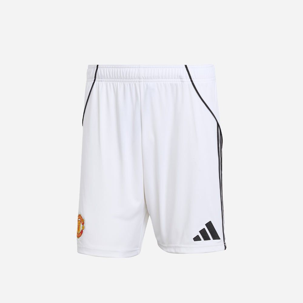 adidas - Quần ngắn đá banh Nam Men's Adidas Manchester United Home 25/26 Shorts - White