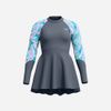 Speedo - Váy bơi nữ Printed Long Sleeve (Asia Fit) Grey Swim Dress