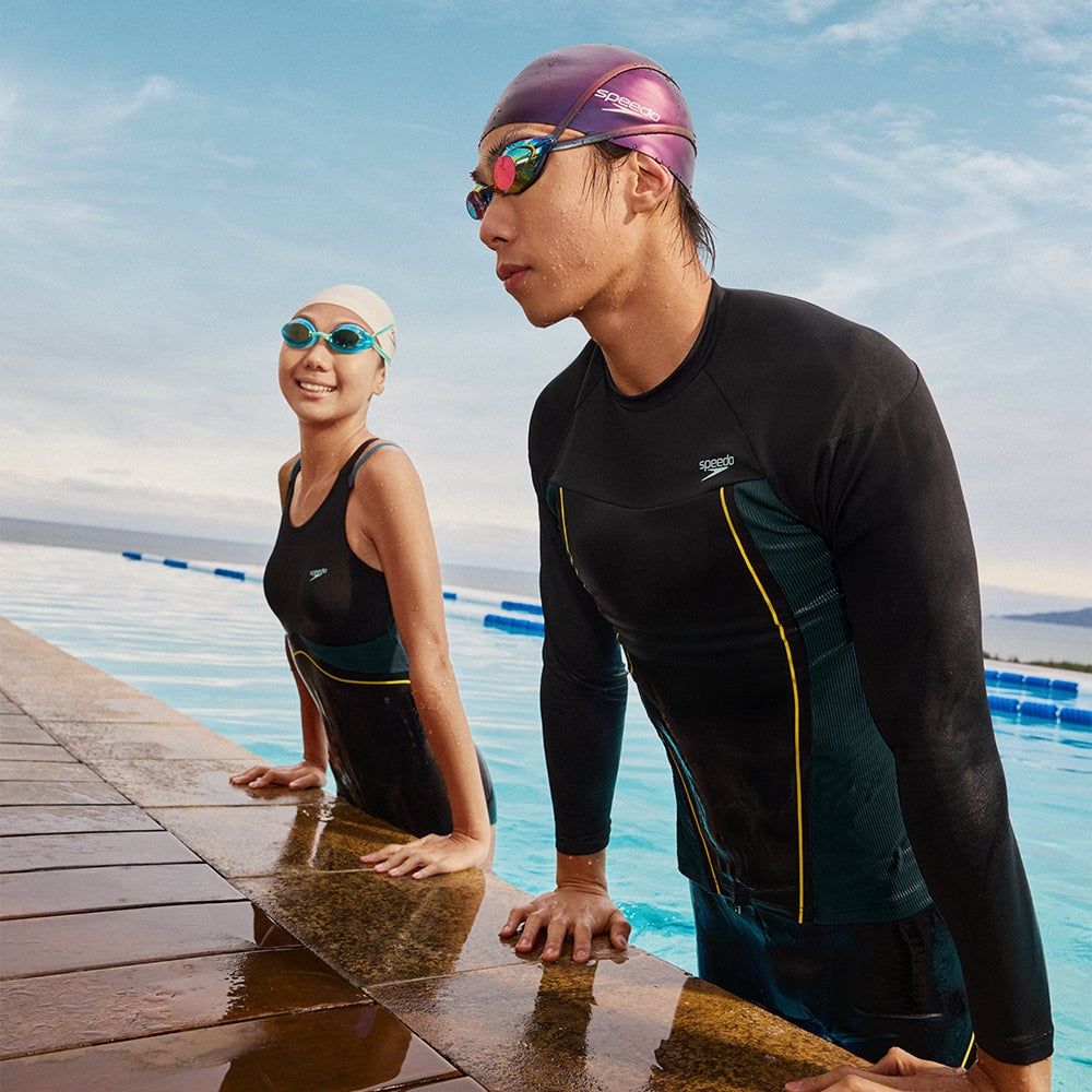 Speedo - Đồ bơi thi đấu một mảnh nữ 2025 Hero Low Legging 1PC Swimming
