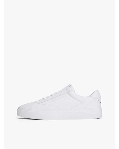 Tommy Hilfiger - Giày nam Leather Debossed Logo Cupsole Trainers - 2