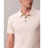 Calvin Klein - Áo polo tay ngắn nam Allover Emblem Logo Jacquard Polo Shirt