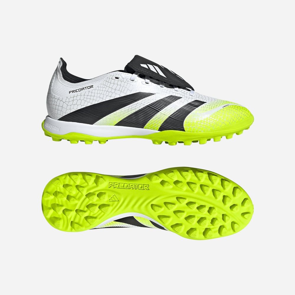 adidas - Giày đá banh Nam Men's Adidas Predator League Fold-Over Tongue Turf Boots - White