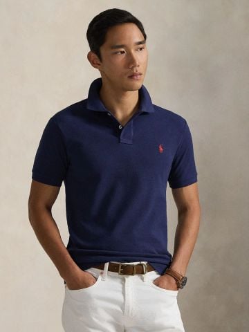 Ralph Lauren - Áo Thun Có Cổ Nam Slim Fit Mesh Polo Shirt