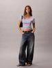 Calvin Klein - Áo Thun Tay Ngắn Nữ Cotton Stretch Rib Baby Tee