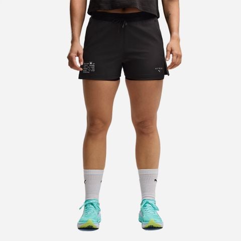 Puma - Quần Ngắn Thể Thao Nữ Hyrox 3 Inch 2in1 Short