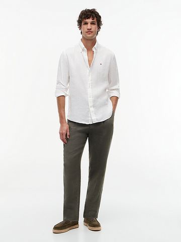 Tommy Hilfiger - Áo Sơ Mi Nam Tay Dài Regular Fit Washed Pure Linen Shirt