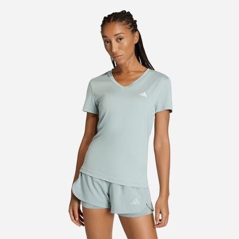 Adidas - Áo Thun Tay Ngắn Tập Luyện Nữ Women Minimal V-Neck Tee