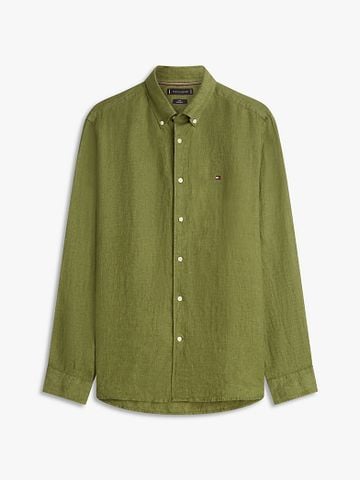 Tommy Hilfiger - Áo Sơ Mi Nam Tay Dài Regular Fit Washed Pure Linen Shirt