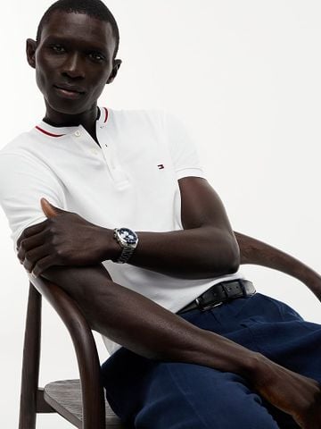 Tommy Hilfiger - Áo Thun Có Cổ Nam Slim Fit Tipped Baseball Collar Polo Shirt