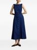 Ralph Lauren - Đầm Midi Nữ Paneled Cotton Dress
