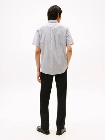 Tommy Hilfiger - Áo Sơ Mi Tay Ngắn Nam Lightweight Oxford Stripe Short Sleeve Shirt
