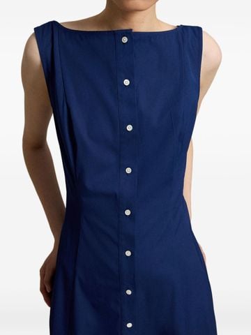 Ralph Lauren - Đầm Midi Nữ Paneled Cotton Dress