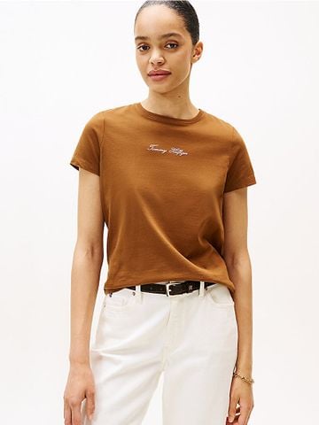 Tommy Hilfiger - Áo thun tay ngắn nữ kadın classic regular t-shirt