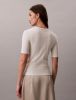Calvin Klein - Áo Thun Tay Ngắn Nữ Variegated Rib Nano Logo