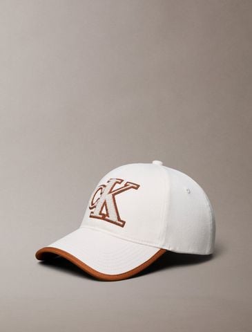 Calvin Klein - Nón Lưỡi Trai Nữ UV Twill Bouclé Logo Adjustable Cap