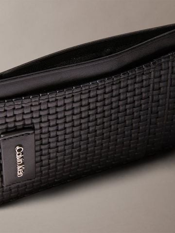 Calvin Klein - Ví nam Embossed Woven Card Case - 2