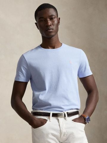 Ralph Lauren - Áo Thun Tay Ngắn Nam Custom Slim Fit Jersey Crewneck T-Shirt
