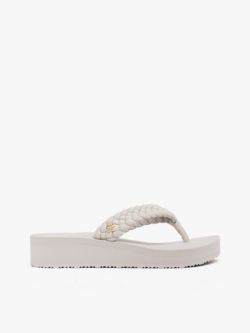 Tommy Hilfiger - Dép xỏ ngón nữ Braided Strap Wedge Flip-Flops