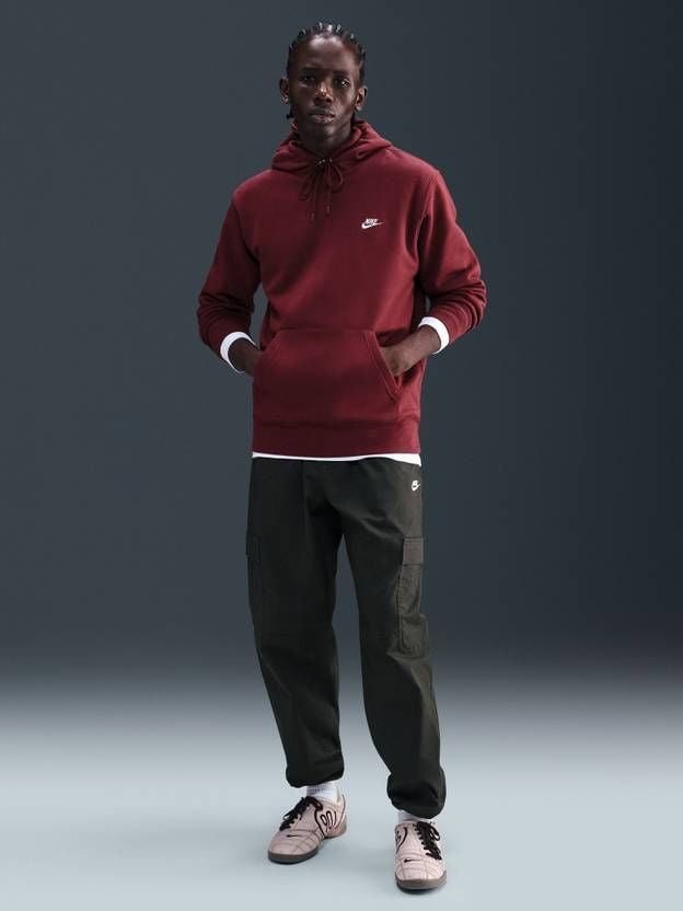 Nike - Áo hoodie tay dài thể thao Nam Club Men's Pullover Fleece Hoodie