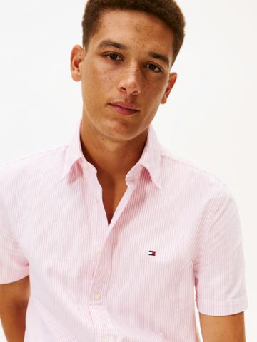 Tommy Hilfiger - Áo Sơ Mi Tay Ngắn Nam Heritage Oxford Stripe Shirt