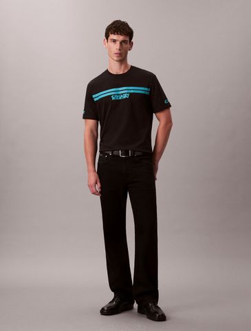 Calvin Klein - Áo Thun Tay Ngắn Nam Racer Stripe Graphic Tee