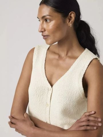 Levi's - Áo Vest Không Tay Nữ Helen Mini Boucle Vest - 4
