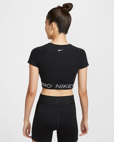 Nike - Áo tay ngắn thể thao Nữ Nike Pro Women's Dri-FIT Short-Sleeve Cropped Graphic Top