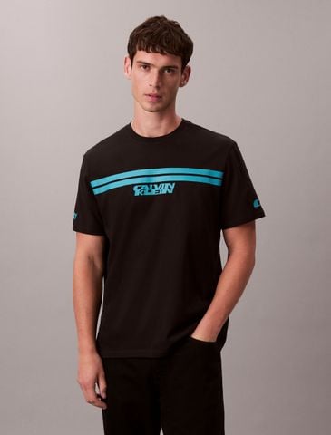 Calvin Klein - Áo Thun Tay Ngắn Nam Racer Stripe Graphic Tee