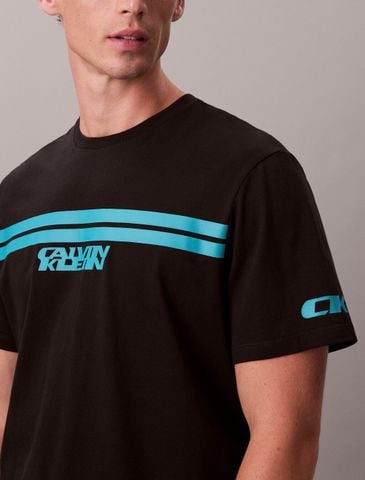 Calvin Klein - Áo Thun Tay Ngắn Nam Racer Stripe Graphic Tee