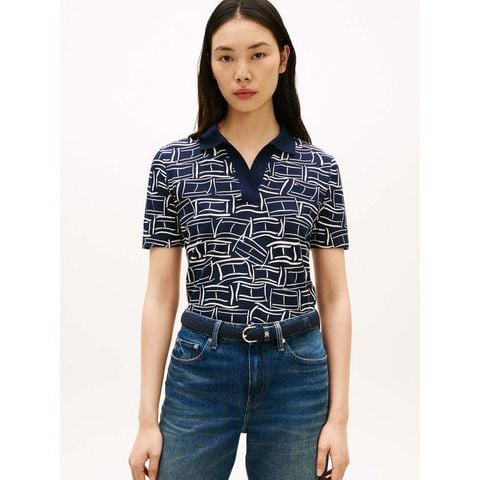 Tommy Hilfiger - Áo Polo Nữ 1985 Regular Pique Polo Short Sleeve