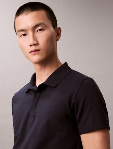 Calvin Klein - Áo polo tay ngắn nam Luxe Slim Polo