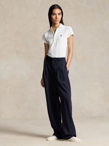 Ralph Lauren - Áo Thun Có Cổ Nữ Slim Fit Stretch Polo Shirt