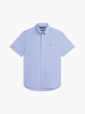 Tommy Hilfiger - Áo Sơ Mi Nam Flex Poplin Houndstooth Short Sleeve Shirt