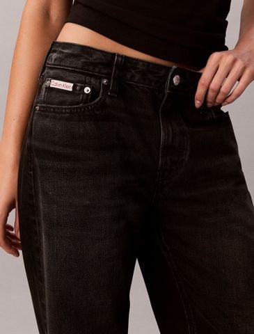 Calvin Klein - Quần jeans ống đứng nữ CK Signature 90's Straight Jeans