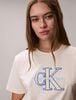 Calvin Klein - Áo Thun Tay Ngắn Nữ Dual Tone Monologo Classic T-Shirt
