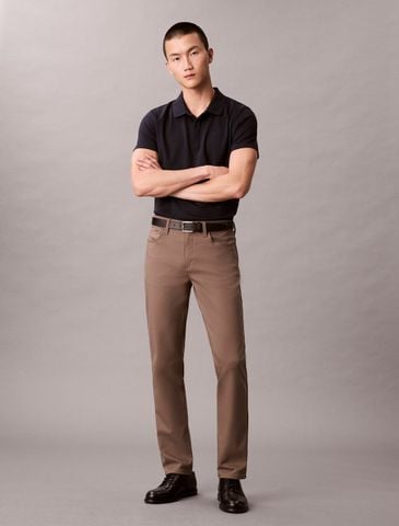 Calvin Klein - Áo polo tay ngắn nam Luxe Slim Polo - 4
