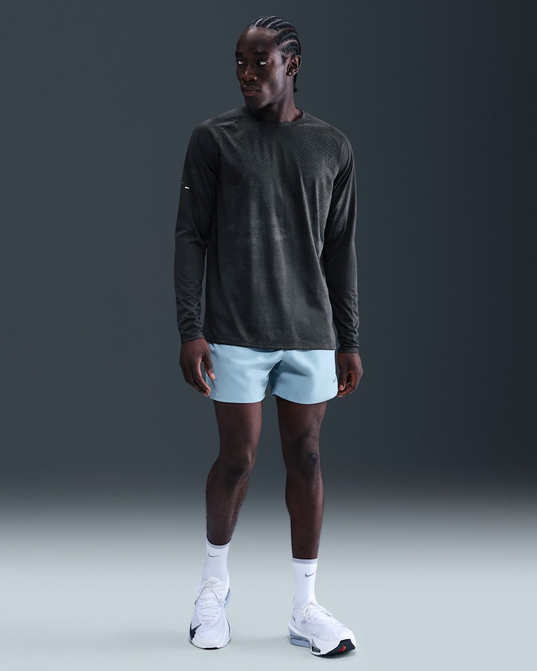 Nike - Áo tay dài thể thao Nam Stride Men's Dri-FIT ADV Long-Sleeve Running Top with Reflective Accents